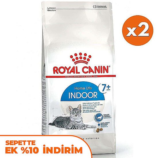 Royal Canin Indoor +7 Yaşlı Ev Kedi Maması 3,5 Kg x 2 Adet + Temizlik Mendili - 1