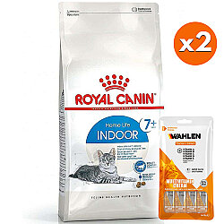 Royal Canin Indoor +7 Yaşlı Ev Kedi Maması 3,5 Kg x 2 Adet + 4 Paket Wahlen Multivitamin 4x15 Gr - 1