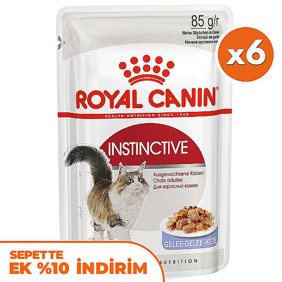 Royal Canin Pouch Jelly Instinctive Yaş Kedi Maması 85 Gr x 6 Adet - 1