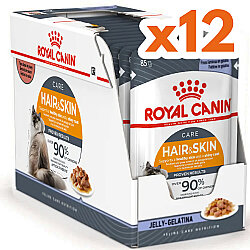 Royal Canin Pouch Jelly Hair Skin Hassas Tüylü Kedi Maması 85 Gr - BOX - x 12 Adet - Royal Canin