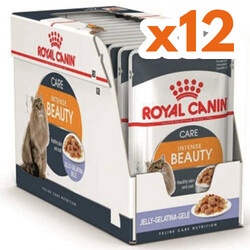 Royal Canin - Royal Canin Pouch Jelly Hair Skin Hassas Tüylü Kedi Maması 85 Gr - BOX - x 12 Adet