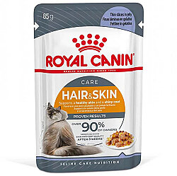 Royal Canin Pouch Jelly Hair Skin Hassas Tüylü Yaş Kedi Maması 85 Gr - Royal Canin