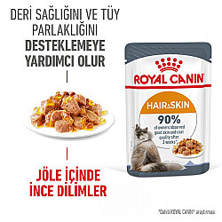 Royal Canin Pouch Jelly Hair Skin Hassas Tüylü Yaş Kedi Maması 85 Gr - Royal Canin (1)
