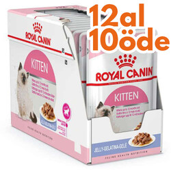 Royal Canin - Royal Canin Pouch Jelly Kitten Instinctive Yaş Yavru Kedi Maması 85 Gr - BOX - 12 Al 10 Öde