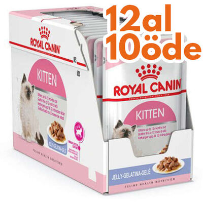Royal Canin Pouch Jelly Kitten Instinctive Yaş Yavru Kedi Maması 85 Gr - BOX - 12 Al 10 Öde