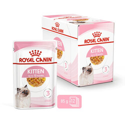 Royal Canin Pouch Jelly Kitten Instinctive Yaş Yavru Kedi Maması 85 Gr - BOX - x 12 Adet - Thumbnail