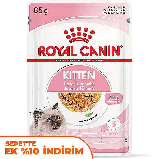 Royal Canin Pouch Jelly Kitten Instinctive Yaş Yavru Kedi Maması 85 Gr - 1