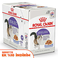 Royal Canin BOX Pouch Jelly Sterilised Kısırlaştırılmış Yaş Kedi Maması 85 Gr x 12 Adet - Royal Canin