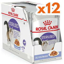 Royal Canin - Royal Canin Pouch Jelly Sterilised Kısırlaştırılmış Yaş Kedi Maması 85 Gr - BOX - x 12 Adet