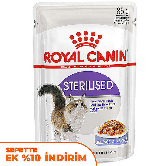 Royal Canin Pouch Jelly Sterilised Kısırlaştırılmış Yaş Kedi Maması 85 Gr - 1