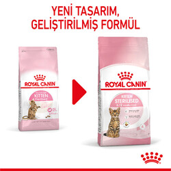 Royal Canin Kitten Sterilised Kısırlaştırılmış Yavru Kedi Maması 2 Kg + Temizlik Mendili - Thumbnail