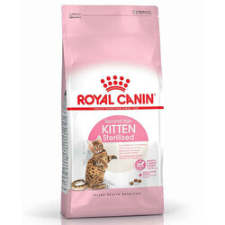 Royal Canin Kitten Sterilised Kısırlaştırılmış Yavru Kedi Maması 2 Kg + Temizlik Mendili - Thumbnail