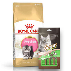 Royal Canin - Royal Canin Kitten Persian Yavru İran Irk Maması 2 Kg + Crocus Cream Ödül 4x15 Gr