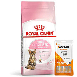 Royal Canin Kitten Sterilised Kısırlaştırılmış Yavru Kedi Maması 2 Kg + 1 Paket Wahlen Multivitamin 4x15 Gr - Royal Canin