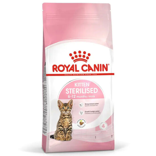 Royal Canin Kitten Sterilised Kısırlaştırılmış Yavru Kedi Maması 2 Kg x 2 Adet + 10 Adet Wooc Lolipop Ödül - 3