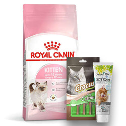 Royal Canin - Royal Canin Kitten Yavru Kedi Maması 10 Kg + Crocus Cream 4x15 Gr + Garden Mix Paste