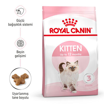 Royal Canin Kitten Yavru Kedi Maması 10 Kg + 10Lu Lolipop Kedi Ödülü