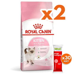 Royal Canin Kitten Yavru Kedi Maması 10 Kg x 2 Adet + 30 Adet Wooc Lolipop Ödül - Royal Canin