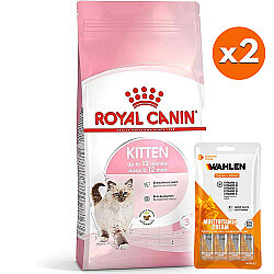 Royal Canin Kitten Yavru Kedi Maması 10 Kg x 2 Adet + 6 Paket Wahlen Multivitamin 4x15 Gr - Royal Canin