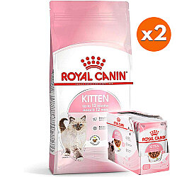 Royal Canin Kitten Yavru Kedi Maması 10 Kg x 2 Adet + 24 Adet Royal Canin Yaş Mama - Royal Canin