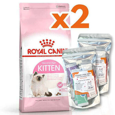 Royal Canin Kitten Yavru Kedi Maması 10 Kg x 2 Adet + 2 Adet 10Lu Lolipop Kedi Ödülü