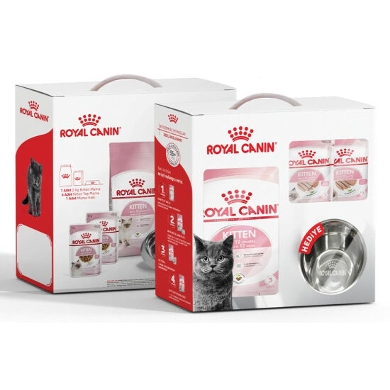 Royal Canin Kitten Yavru Kedi Maması 2 Kg + 6 Adet Kitten 85 Gr Yaş Mama + Mama Kabı - 2