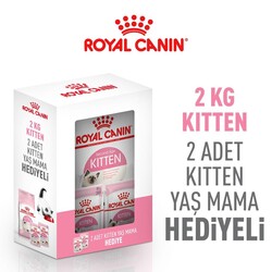 Royal Canin - Royal Canin BOX Kitten Yavru Kedi Maması 2 Kg + 2 Adet Royal Canin Kitten 85 Gr Yaş Mama + Temizlik Mendili