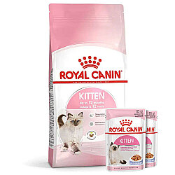 Royal Canin Kitten Yavru Kedi Maması 2 Kg + 2 Adet Royal Canin Yaş Mama - Royal Canin