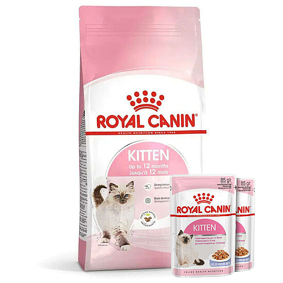 Royal Canin Kitten Yavru Kedi Maması 2 Kg + 2 Adet Royal Canin Yaş Mama - 1
