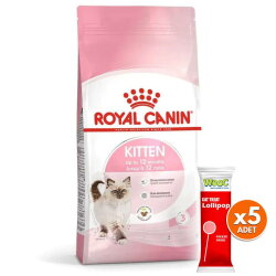 Royal Canin Kitten Yavru Kedi Maması 4 Kg + 5 Adet Wooc Lolipop Ödül - Royal Canin