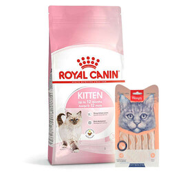 Royal Canin - Royal Canin Kitten Yavru Kedi Maması 4 Kg + Wanpy Creamy Treat 5x14 Gr