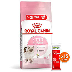 Royal Canin Kitten Yavru Kedi Maması 8+2 Kg (Toplam 10 Kg) + 15 Adet Wooc Lolipop Ödül - Royal Canin