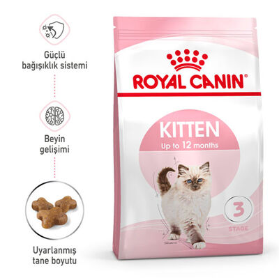Royal Canin Kitten Yavru Kedi Maması 8+2 Kg (Toplam 10 Kg) + 15 Adet Wooc Lolipop Ödül - 3