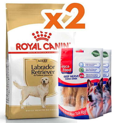 Royal Canin Labrador Retriever Irk Köpek Maması 12 Kg x 2 Adet + 2 Adet Esca Food Köpek Ödülü Royal Canin Labrador Retriever Irk Köpek Maması 12 Kg x 2 Adet + 2 Adet Esca Food Köpek Ödülü