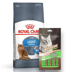 Royal Canin - Royal Canin Light Weight Düşük Kalorili Kedi Maması 1,5 Kg + Crocus Cream Ödül 4x15 Gr