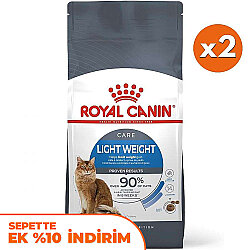 Royal Canin Light Weight Düşük Kalorili Kedi Maması 1,5 Kg x 2 Adet + Temizlik Mendili - Royal Canin