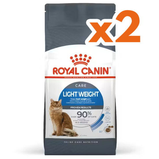 Royal Canin Light Weight Düşük Kalorili Kedi Maması 8 Kg x 2 Adet + Temizlik Mendili - 1