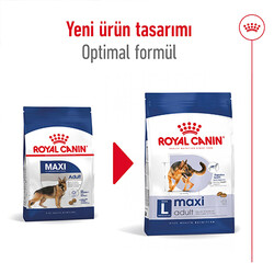 Royal Canin Maxi Adult Büyük Irk Köpek Maması 15 Kg + Temizlik Mendili - Thumbnail