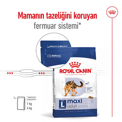 Royal Canin Maxi Adult Büyük Irk Köpek Maması 15 Kg + Temizlik Mendili - Thumbnail