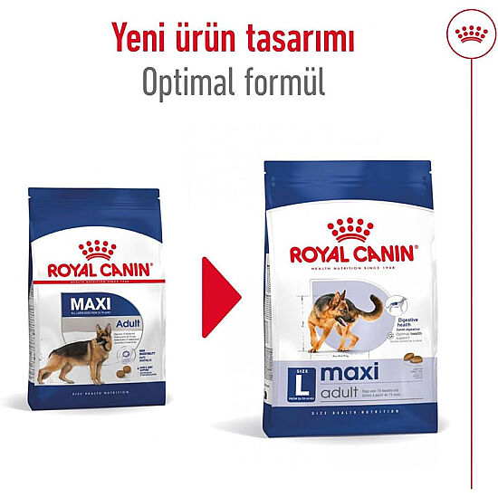 Royal Canin Maxi Adult Büyük Irk Köpek Maması 15 Kg x 2 Adet + Temizlik Mendili - 5