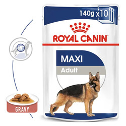 Royal Canin Maxi Adult Gravy Köpek Yaş Maması 140 Gr x 10 Adet - Thumbnail