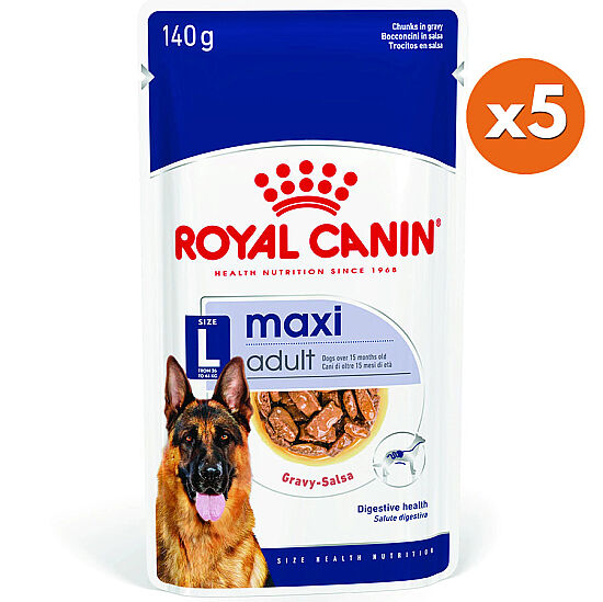 Royal Canin Maxi Adult Gravy Köpek Yaş Maması 140 Gr x 5 Adet - 1