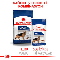 Royal Canin Maxi Adult Gravy Köpek Yaş Maması 140 Gr x 5 Adet - Thumbnail