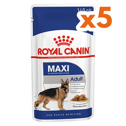 Royal Canin - Royal Canin Maxi Adult Gravy Köpek Yaş Maması 140 Gr x 5 Adet