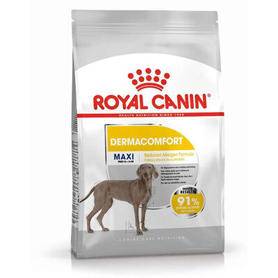 Royal Canin Maxi Dermacomfort Hassas Köpek Maması 12 Kg + Temizlik Mendili - 1