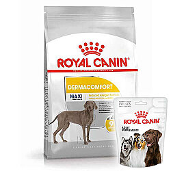 Royal Canin Maxi Dermacomfort Hassas Köpek Maması 12 Kg + 3 Adet Royal Canin Köpek Ödülü - Royal Canin