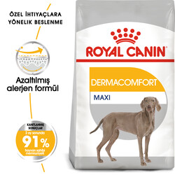 Royal Canin Maxi Dermacomfort Hassas Köpek Maması 12 Kg + Temizlik Mendili - Thumbnail