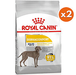 Royal Canin Maxi Dermacomfort Hassas Köpek Maması 12 Kg x 2 Adet + Temizlik Mendili - Royal Canin