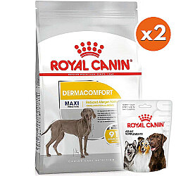 Royal Canin Maxi Dermacomfort Hassas Köpek Maması 12 Kg x 2 Adet + 6 Adet Royal Canin Köpek Ödülü - Royal Canin