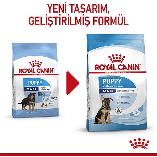 Royal Canin Maxi Puppy Büyük Irk Yavru Köpek Maması 15 Kg + Temizlik Mendili - 8